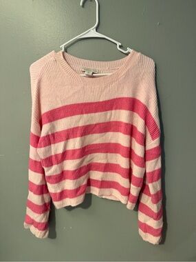 Sincerely Jules Pink + Hot Pink Striped Knit Sweater